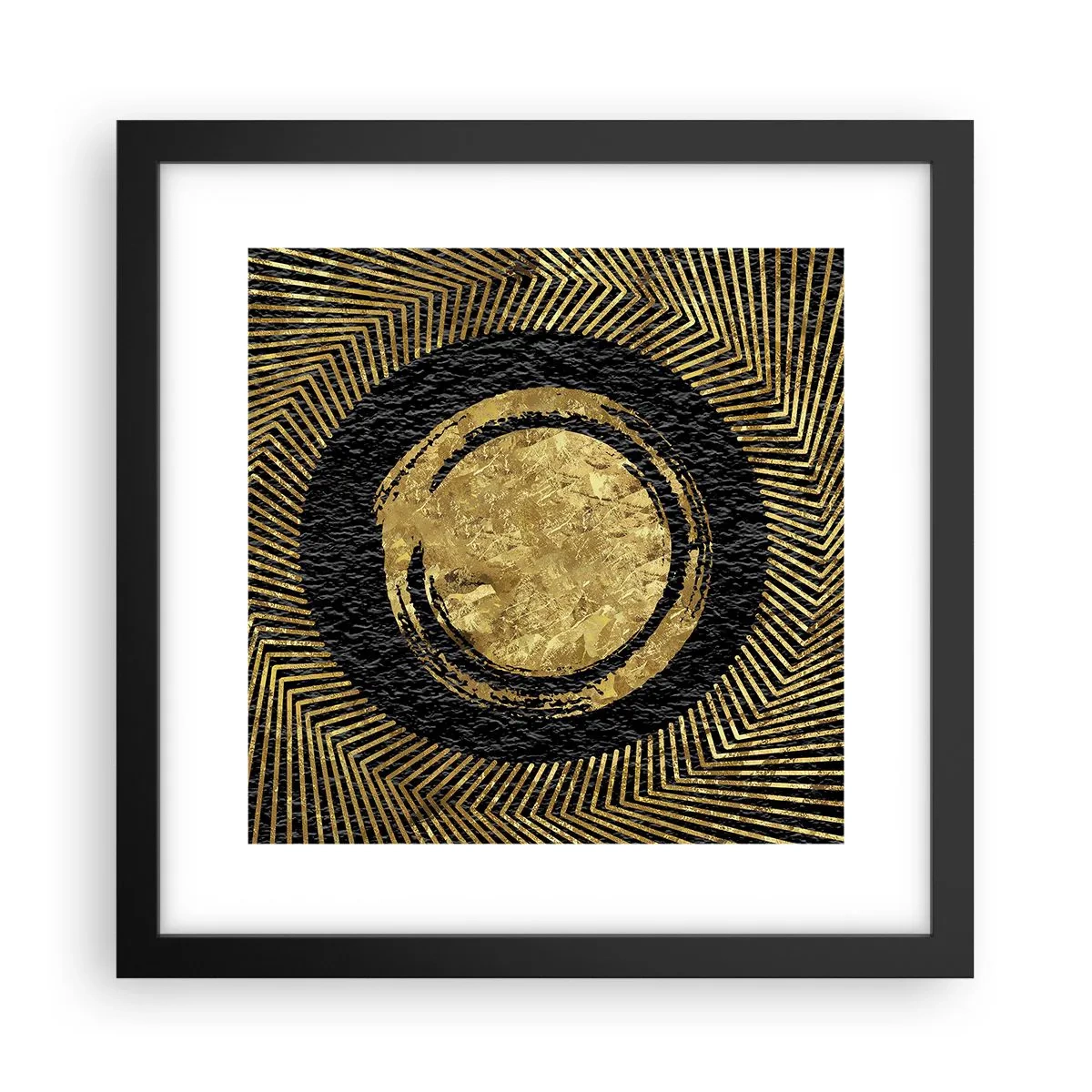 Poster in einem schwarzem Rahmen - Glamour-Komposition - 30x30 cm