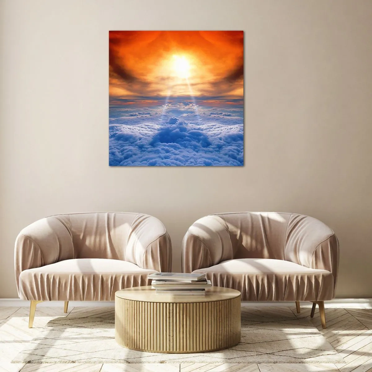 Glasbild - Bild auf glas - Mystische Landschaft - 60x60 cm