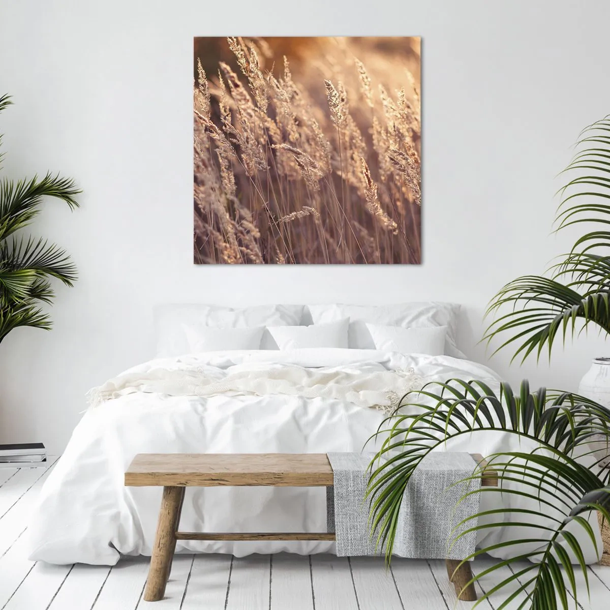 Bild auf Leinwand - Leinwandbild - Bereit, den Herbst willkommen zu heißen - 40x40 cm
