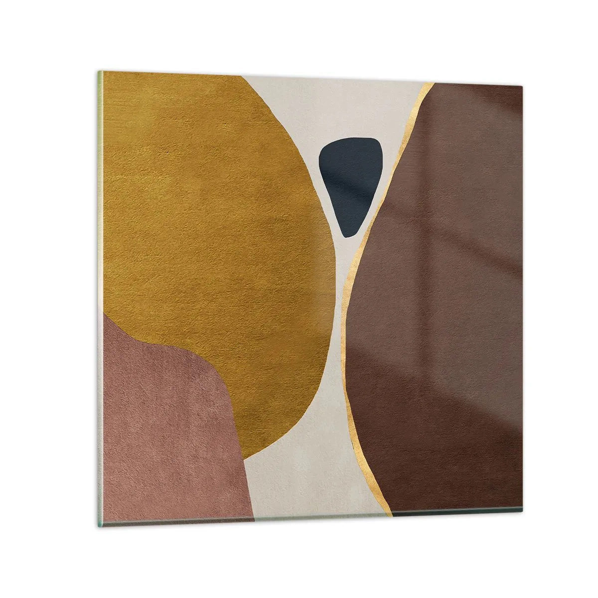 Glasbild - Bild auf glas - Abstraktion – ein Ort im Raum - 60x60 cm