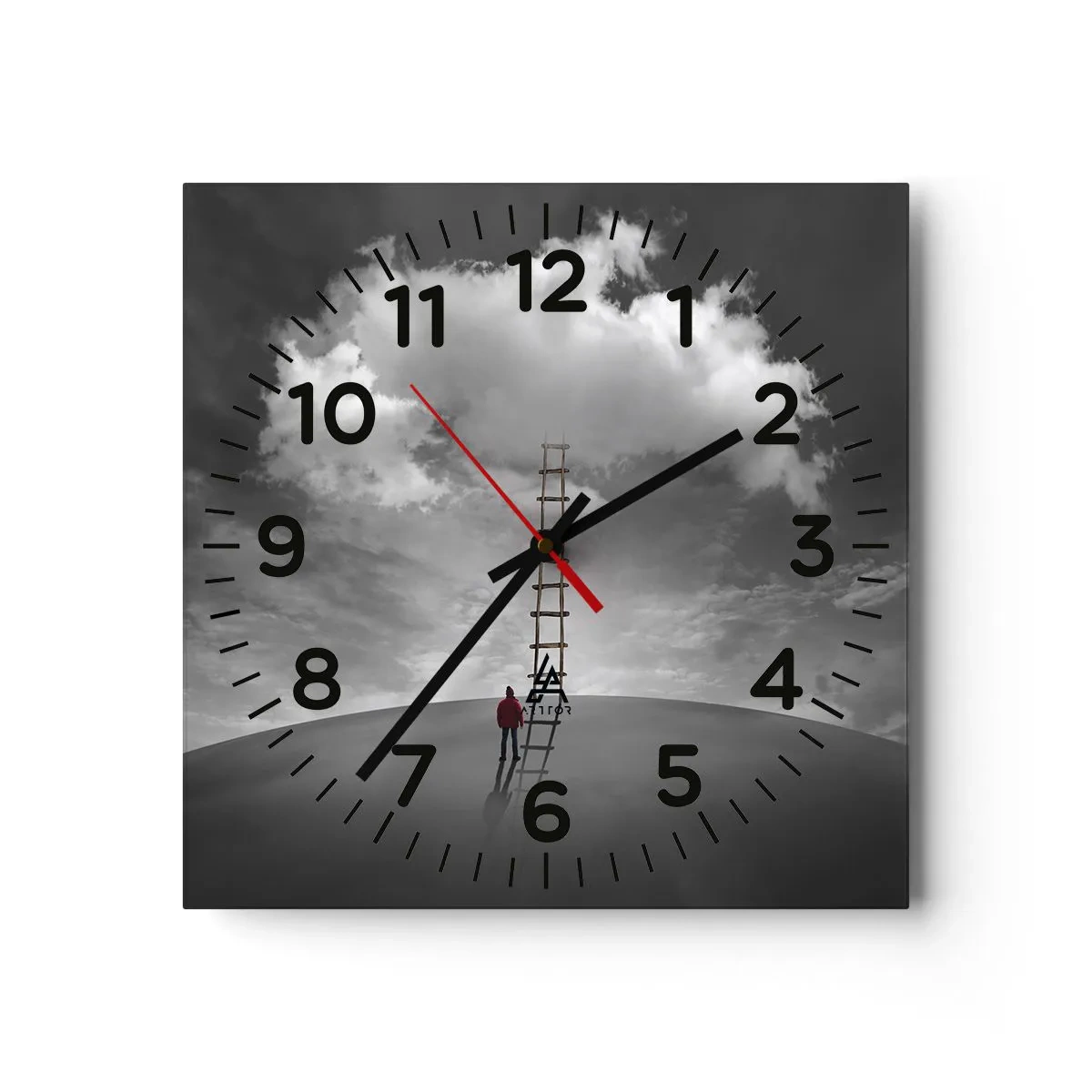 Wanduhr - Glasuhr - Alles ist möglich - 30x30 cm