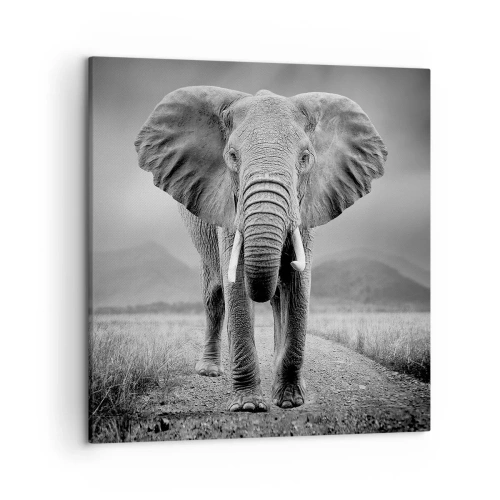 Bild auf Leinwand - Leinwandbild - Der Gastgeber heißt willkommen - 50x50 cm