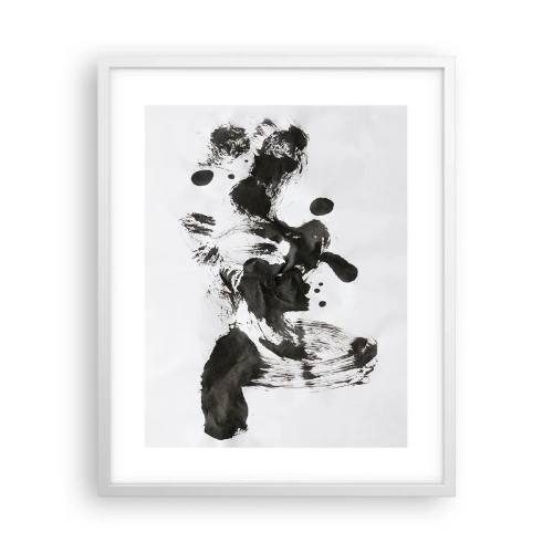 Poster in einem weißen Rahmen - Obwohl das Wahnsinn ist, steckt darin eine Methode? - 40x50 cm