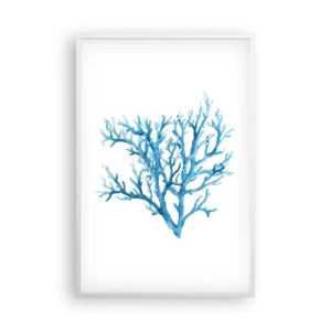 Poster in einem weißen Rahmen - Nautisches Filigran - 61x91 cm