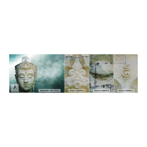 Fototapeten Muster Premium Sand - Auf der Suche nach dem Licht - Buddha, Buddha-Figur, Asien - 100x30 cm