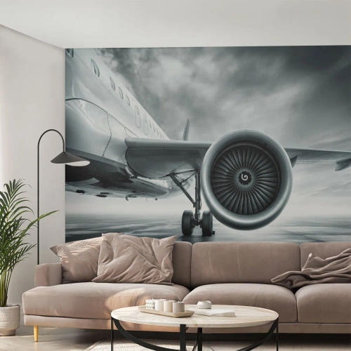 Maßgeschneiderte selbstklebende Fototapete Deluxe Sticker - Die Macht ist da! - Flugzeug, Reise, Geschäft