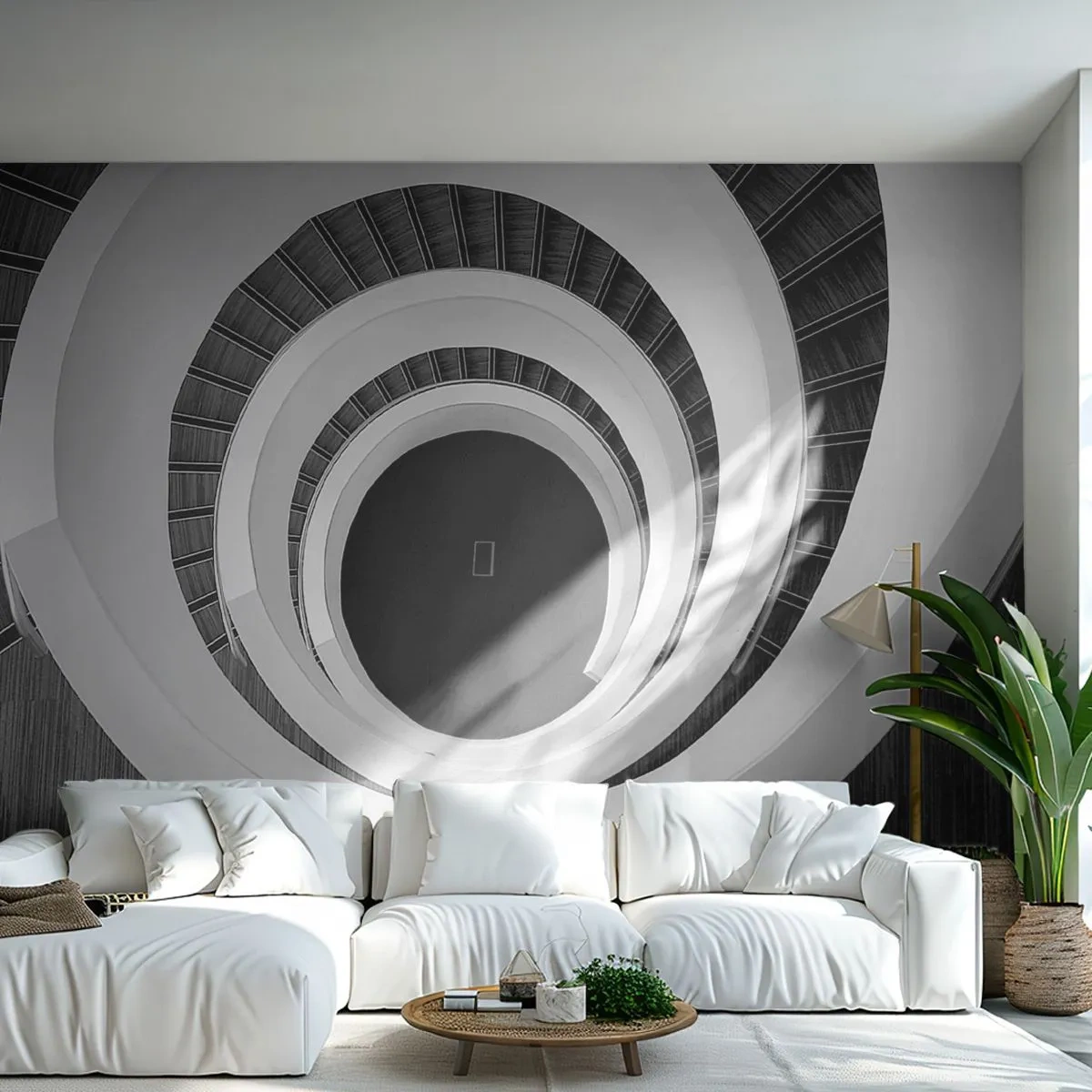 Fototapete Standard Eco - Zum Kern der Sache - Stück, Abstraktion, Wendeltreppe - 400x280 cm