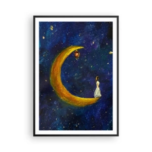 Poster in einem schwarzem Rahmen - Der Ruf der Welt - 70x100 cm