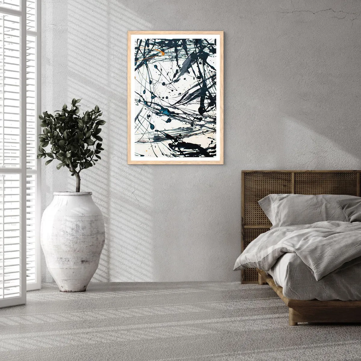Poster in einem Rahmen aus heller Eiche - Sinn machen oder keinen Sinn machen? - 50x70 cm