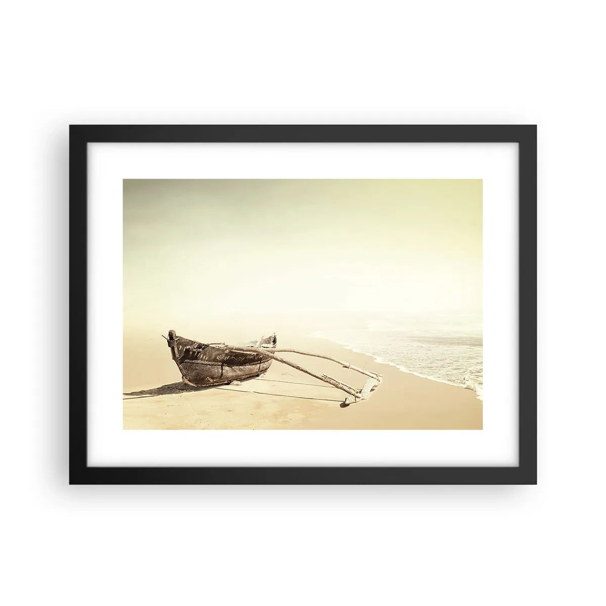 Poster in einem schwarzem Rahmen - Erinnerung an die Südsee - 40x30 cm