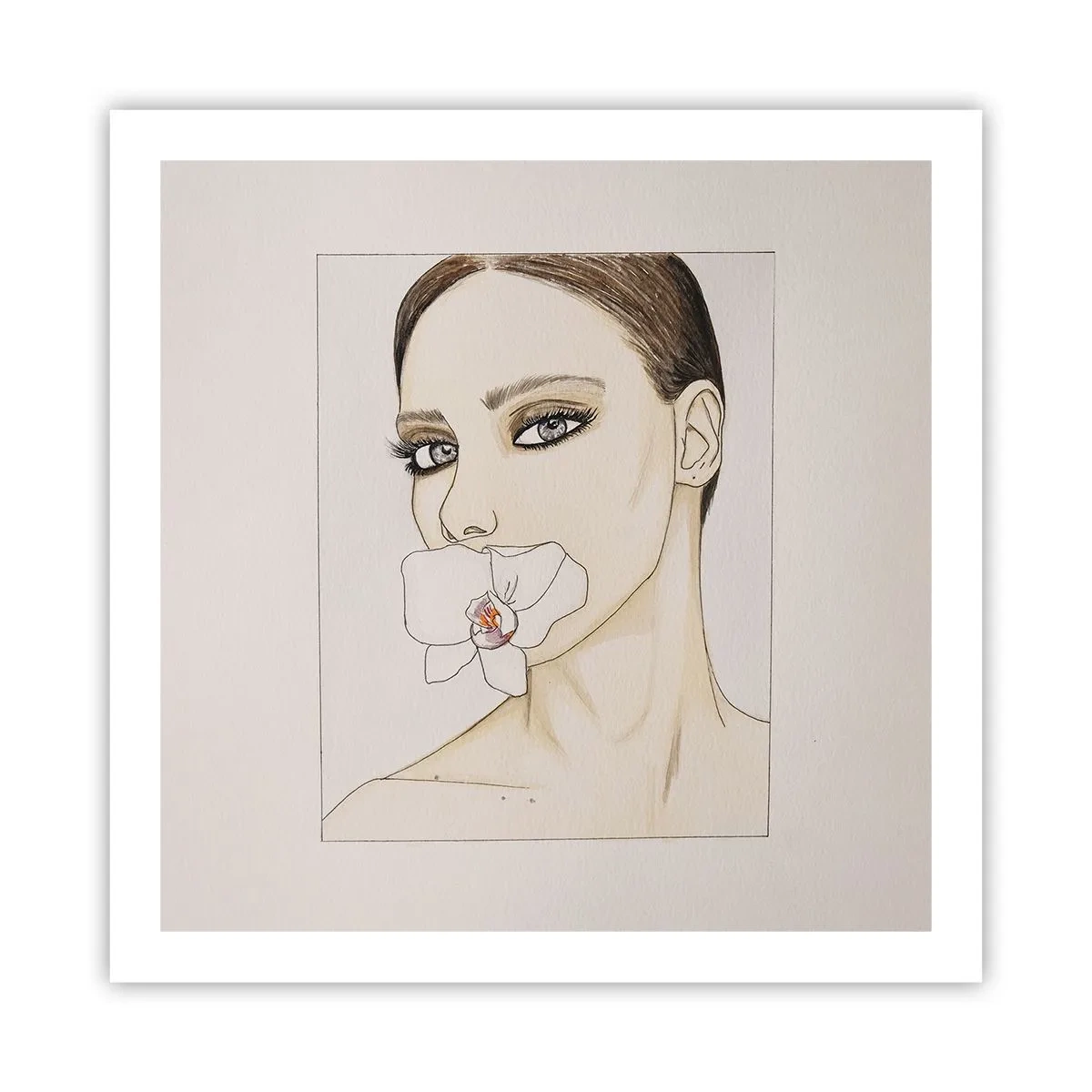 Poster - Ein Symbol für Eleganz und Schönheit - 60x60 cm