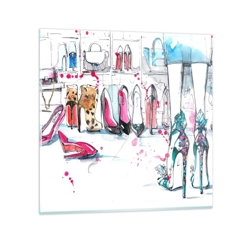 Glasbild - Bild auf glas - Sesam, mach auf - 30x30 cm