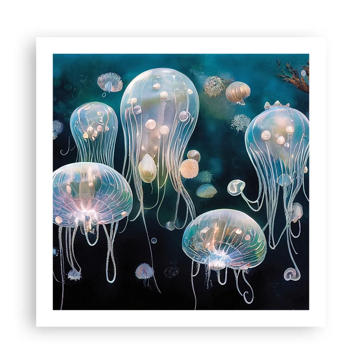 Poster - Unterwasserball - 60x60 cm