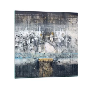 Glasbild - Bild auf glas - Wie auf Eis, wie nach Dezember - 70x70 cm