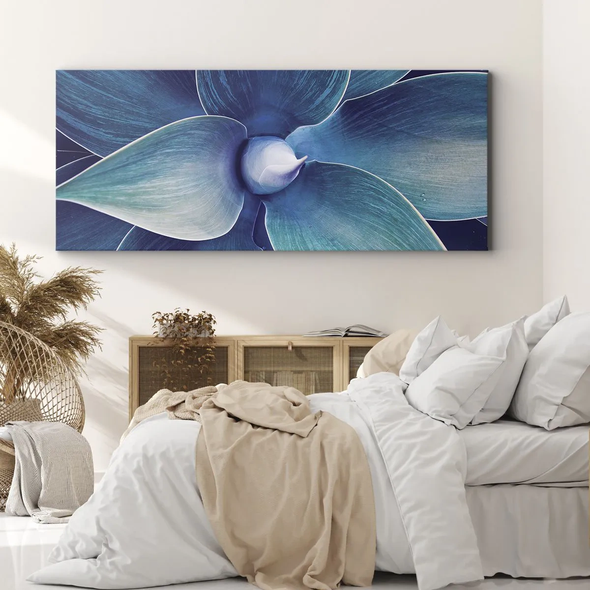 Bild auf Leinwand - Leinwandbild - Bläulich vom Himmel - 100x40 cm