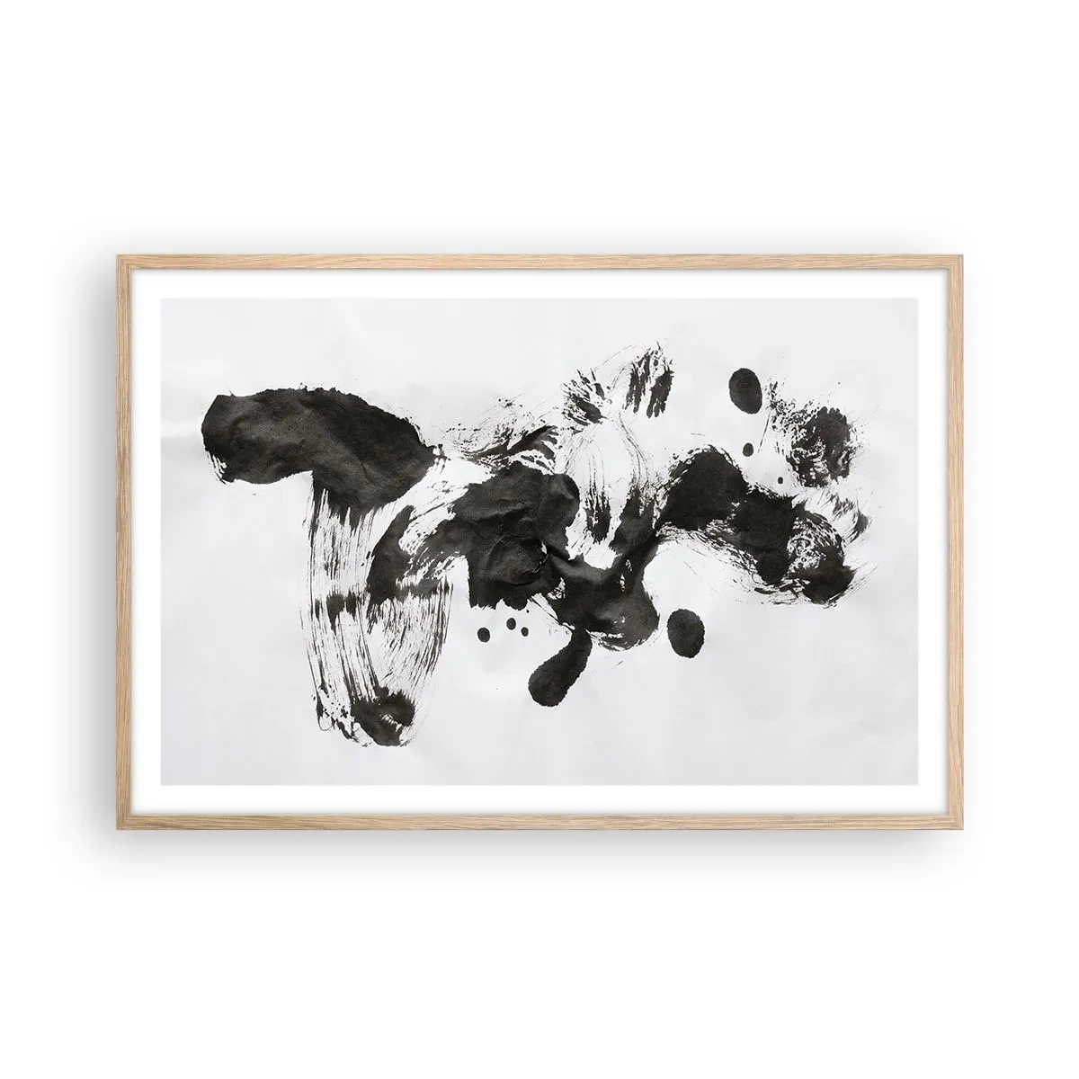 Poster in einem Rahmen aus heller Eiche - Obwohl das Wahnsinn ist, steckt darin eine Methode? - 91x61 cm