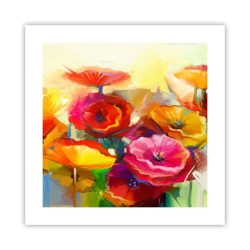 Poster - Nicht nur rot - 40x40 cm