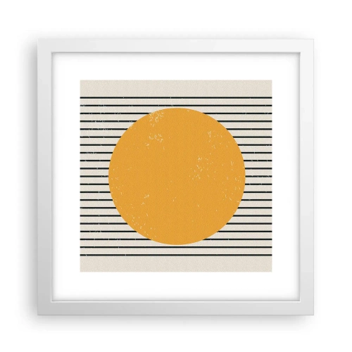 Poster in einem weißen Rahmen - Die Kraft der Einfachheit - 30x30 cm