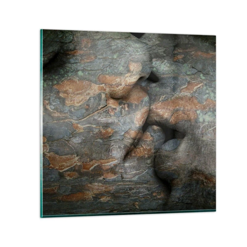 Glasbild - Bild auf glas - Für immer zusammen - 30x30 cm