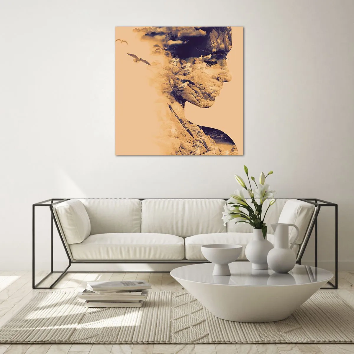 Glasbild - Bild auf glas - Von Natur aus schön - 60x60 cm