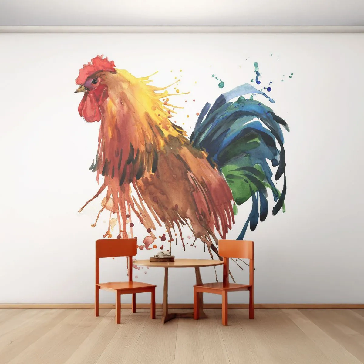 Fototapete Premium Sand - Königliches Gewand, königlicher Stolz - Schwanz, Grafik, Zucht - 350x256 cm