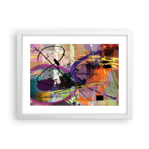 Poster in einem weißen Rahmen - Du kannst geradeaus oder umhergehen - 40x30 cm