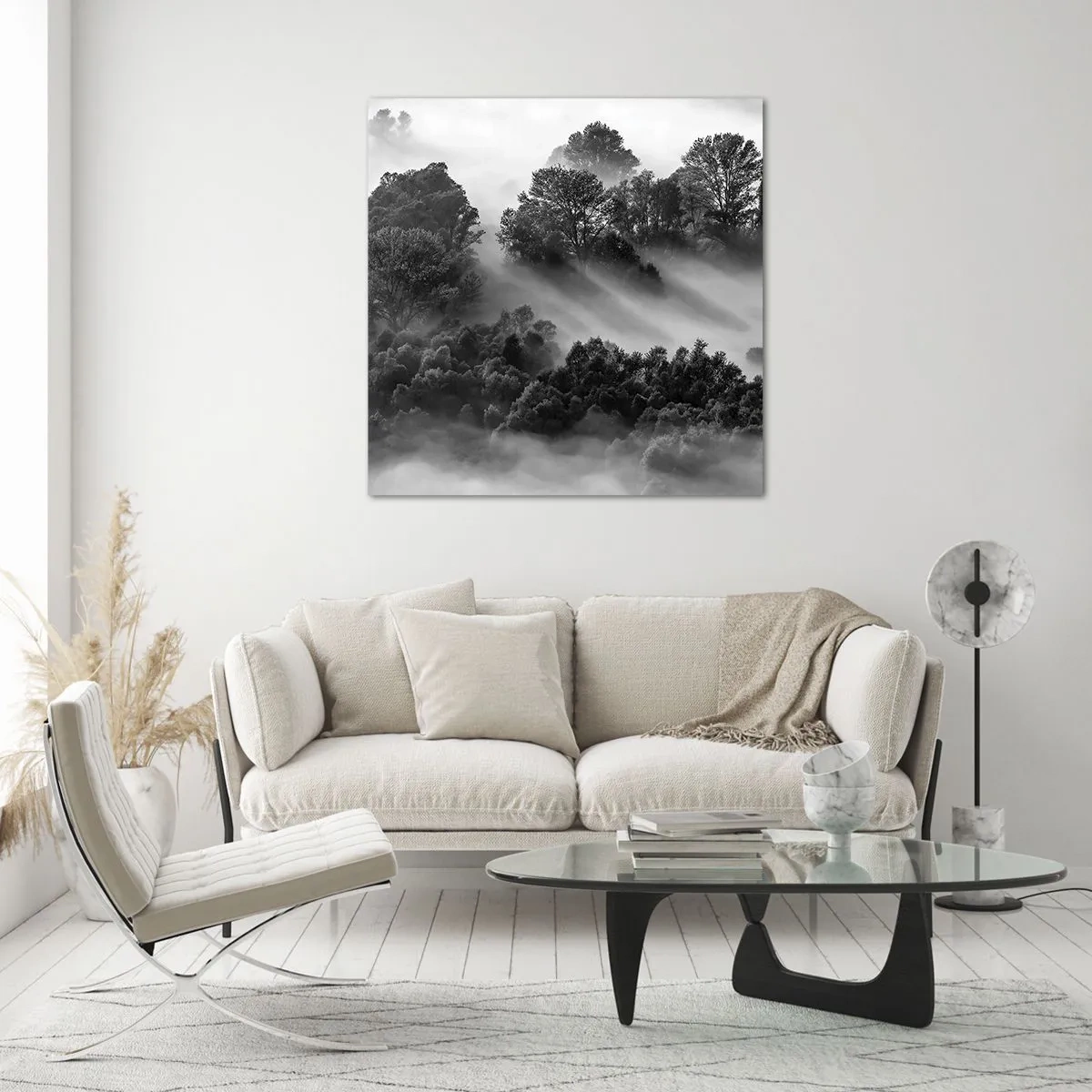 Glasbild - Bild auf glas - Aufstehend aus dem Schlaf - 70x70 cm
