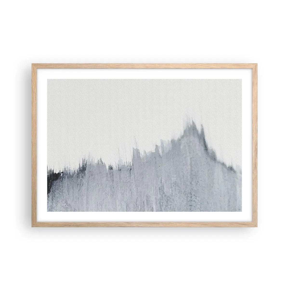 Poster in einem Rahmen aus heller Eiche - Mysteriöse Aufzeichnung - 70x50 cm