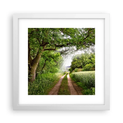 Poster in einem weißen Rahmen - Et in Arcadia ego - 30x30 cm