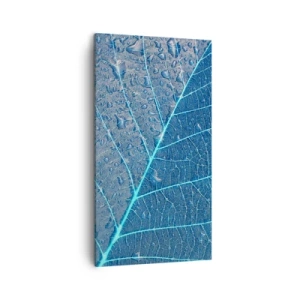 Bild auf Leinwand - Leinwandbild - Leben in Blau - 45x80 cm