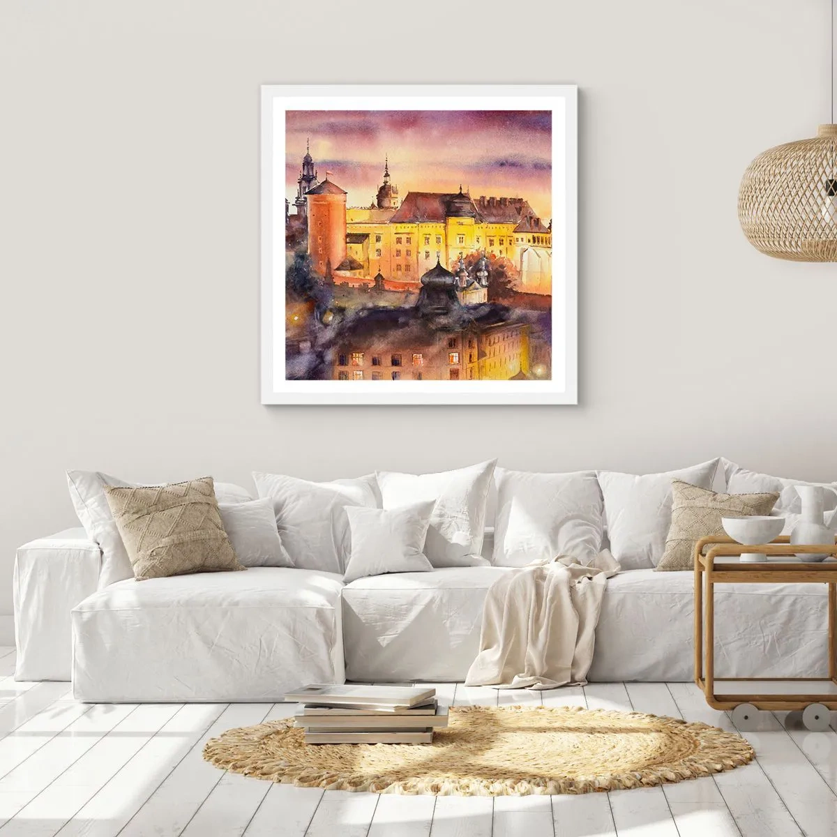 Poster in einem weißen Rahmen - Geschichte und Märchen - 60x60 cm