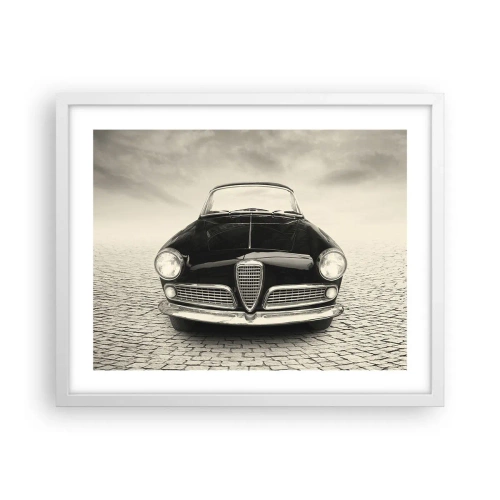 Poster in einem weißen Rahmen - Man muss mich einfach lieben - 50x40 cm