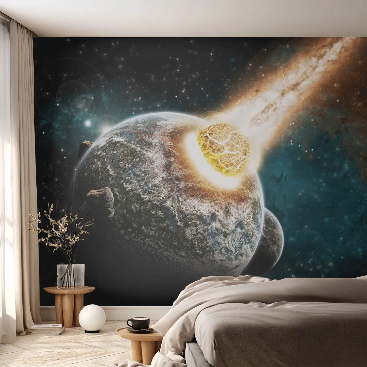 Fototapete Standard Eco - Holocaust oder Geburt? - Abstraktion, Kosmos, Komet - 500x350 cm