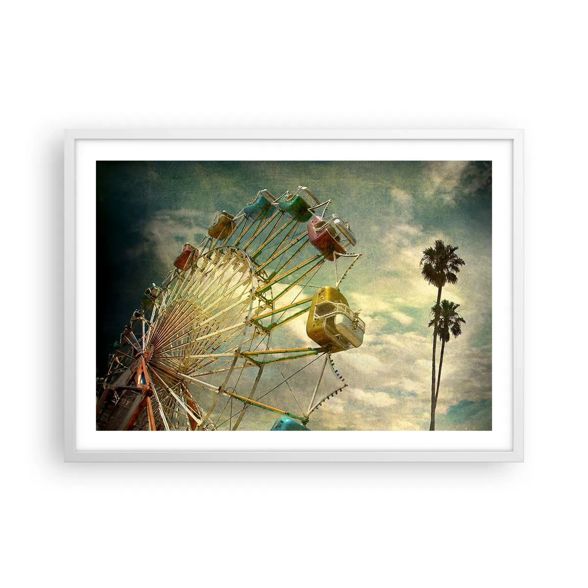 Poster in einem weißen Rahmen - Es wird Spaß geben ... - 70x50 cm