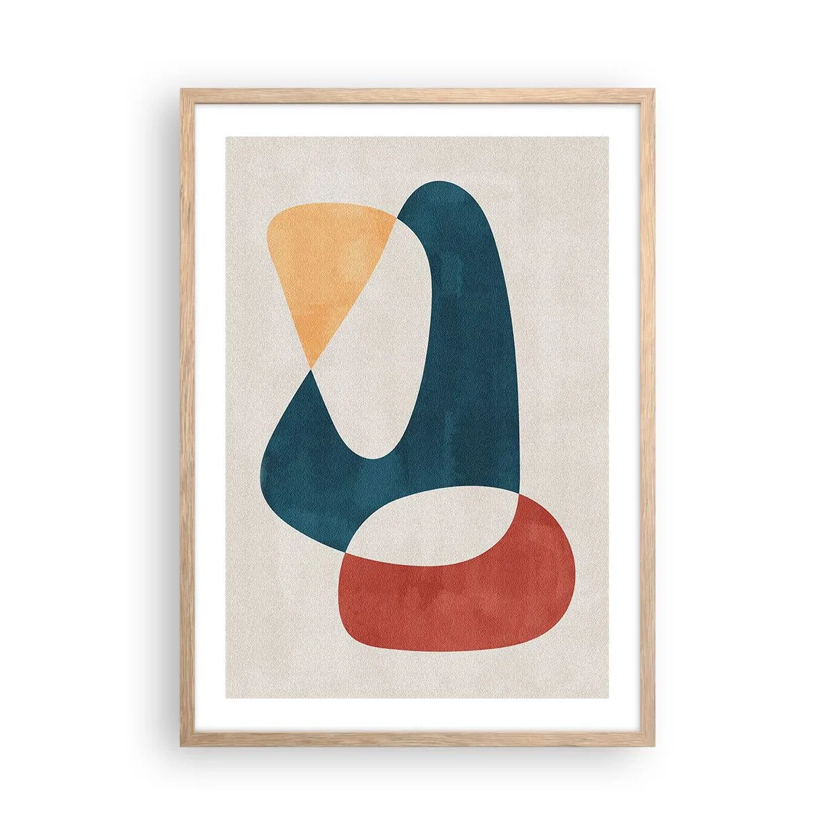 Poster in einem Rahmen aus heller Eiche - Einflüsse und Metamorphosen - 50x70 cm