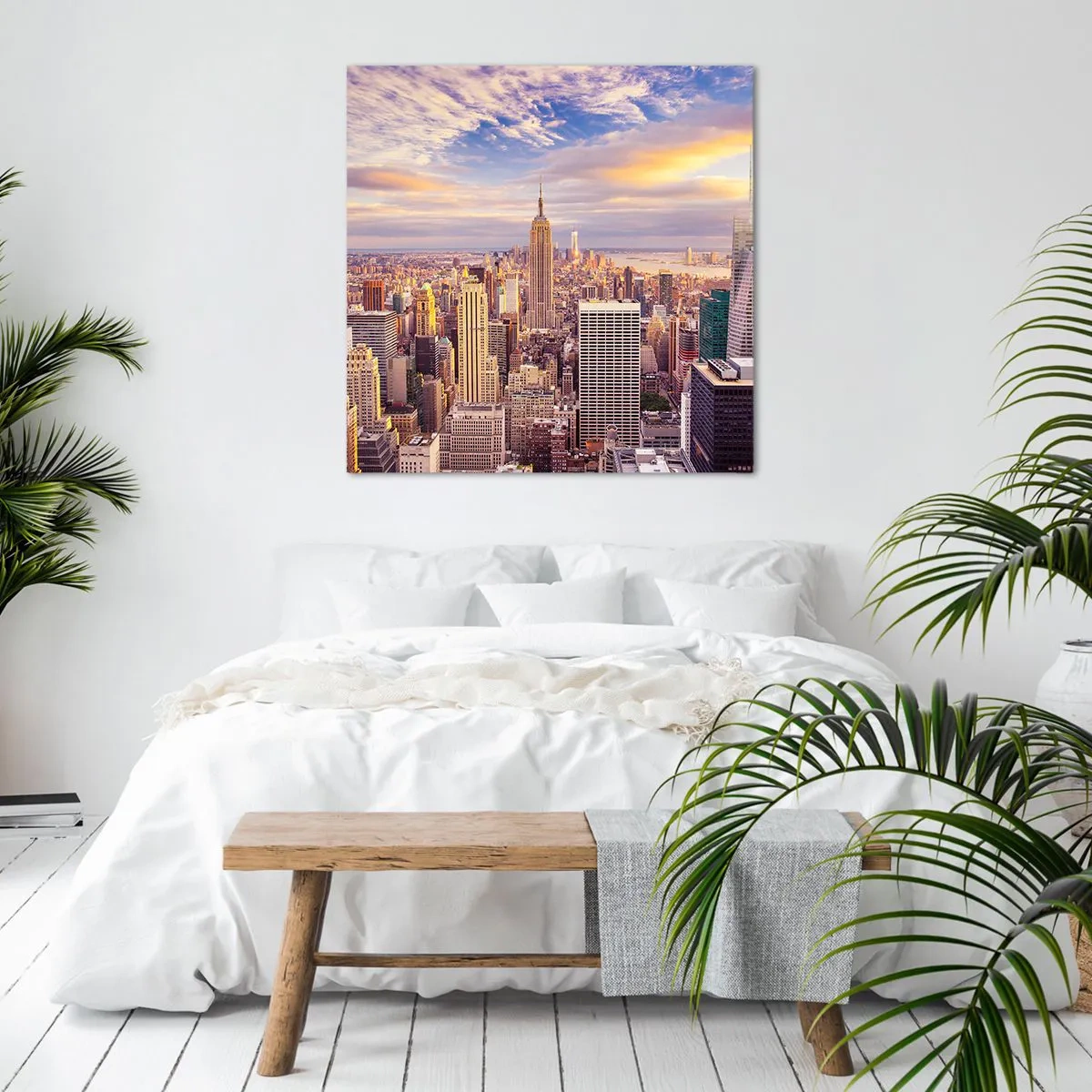 Bild auf Leinwand - Leinwandbild - Nur nach den Wolken greifen - 30x30 cm