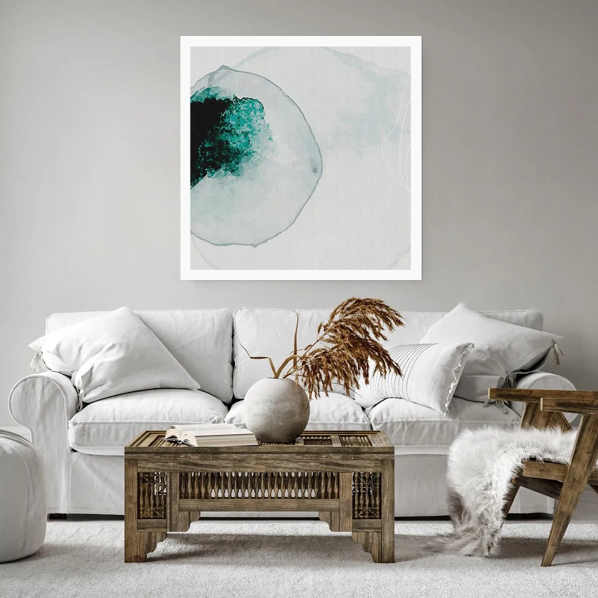 Poster - In einem Tropfen Wasser - 60x60 cm