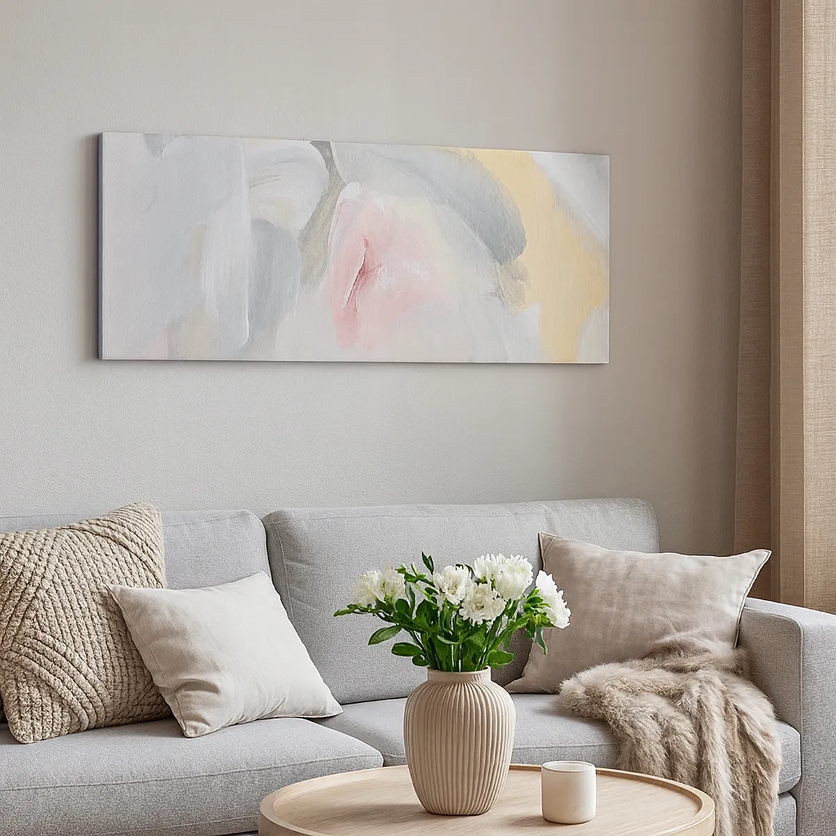 Bild auf Leinwand - Leinwandbild - In einer Pastellwelt - 30x30 cm