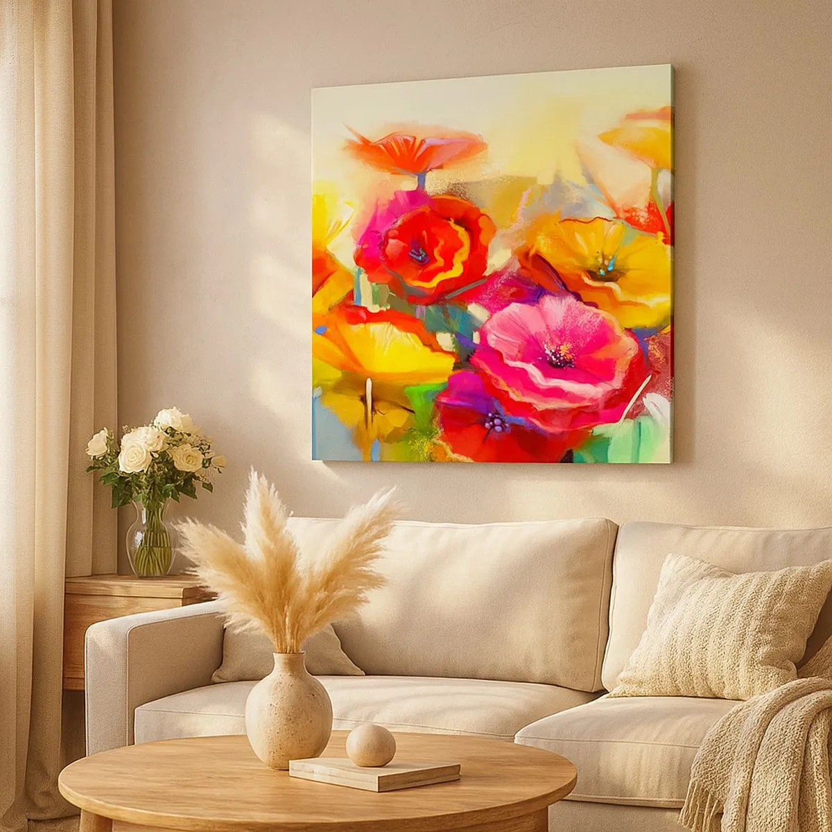 Bild auf Leinwand - Leinwandbild - Nicht nur rot - 30x30 cm