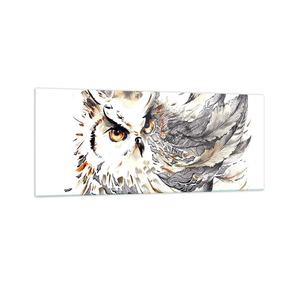 Glasbild - Bild auf glas - Sie kam aus der Welt der Magie - 100x40 cm