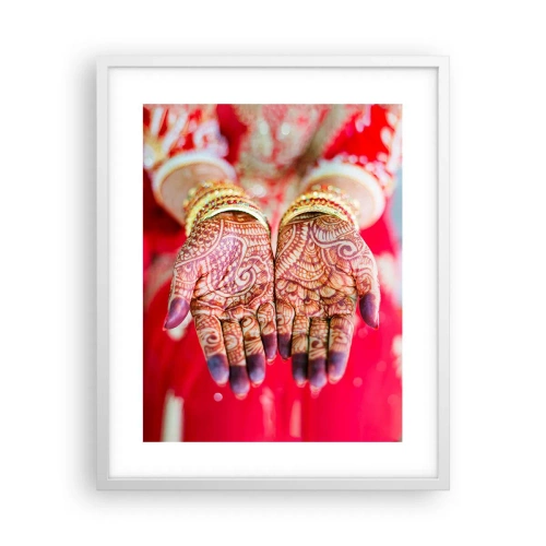 Poster in einem weißen Rahmen - Bereit, das Glück zu fangen? - 40x50 cm