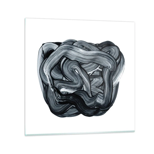 Glasbild - Bild auf glas - Es ist nicht so einfach - 60x60 cm