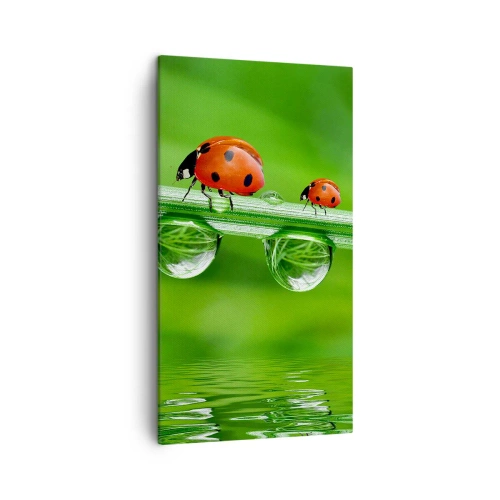 Bild auf Leinwand - Leinwandbild - Den ganzen Sommer unterwegs - 45x80 cm