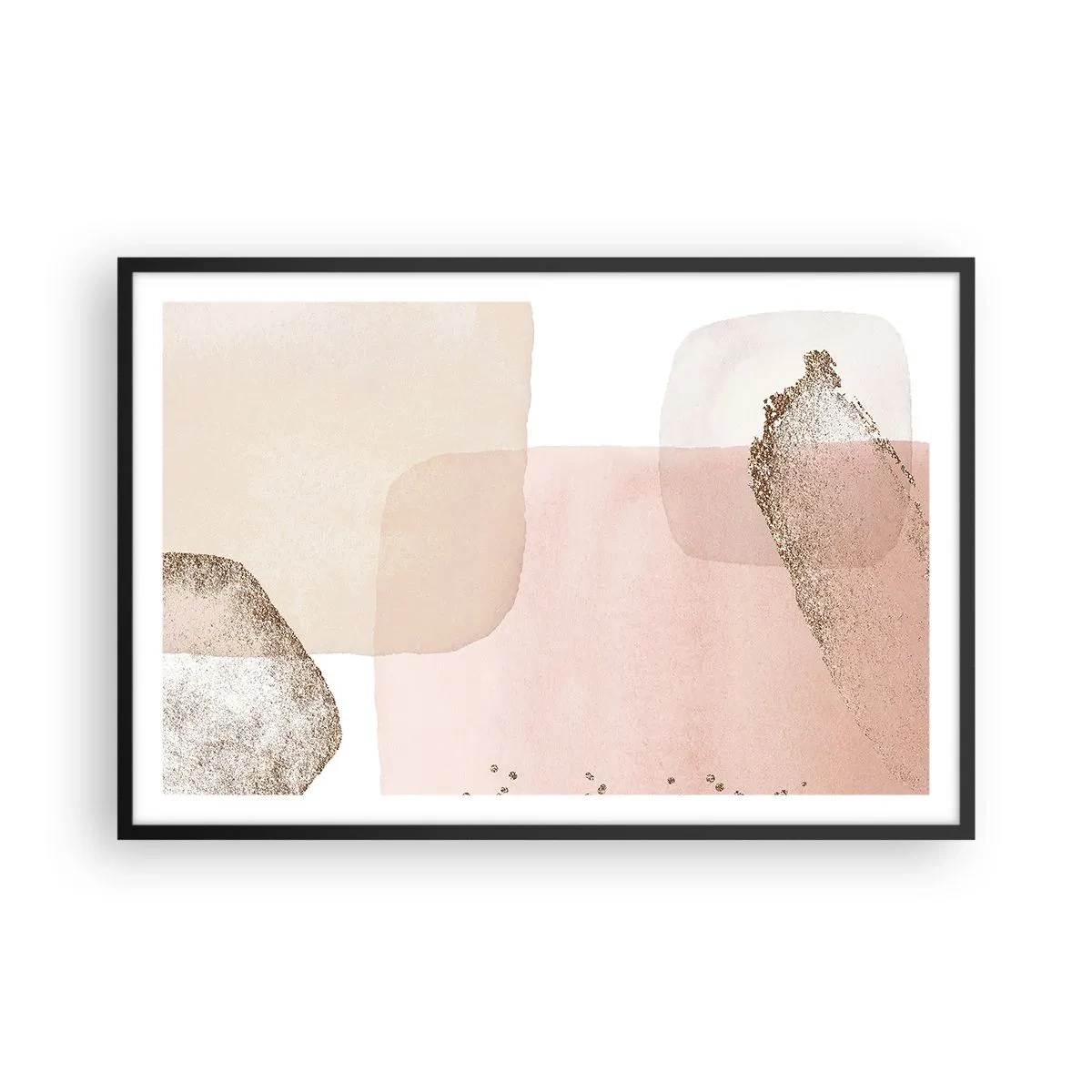 Poster in einem schwarzem Rahmen - Ein Blick durch die Farbe - 91x61 cm