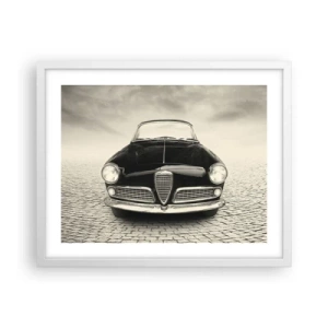 Poster in einem weißen Rahmen - Man muss mich einfach lieben - 50x40 cm