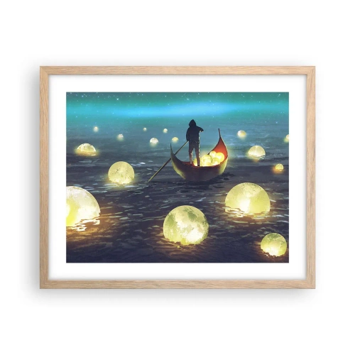 Poster in einem Rahmen aus heller Eiche - Dinge, von denen Philosophen nie geträumt haben - 50x40 cm