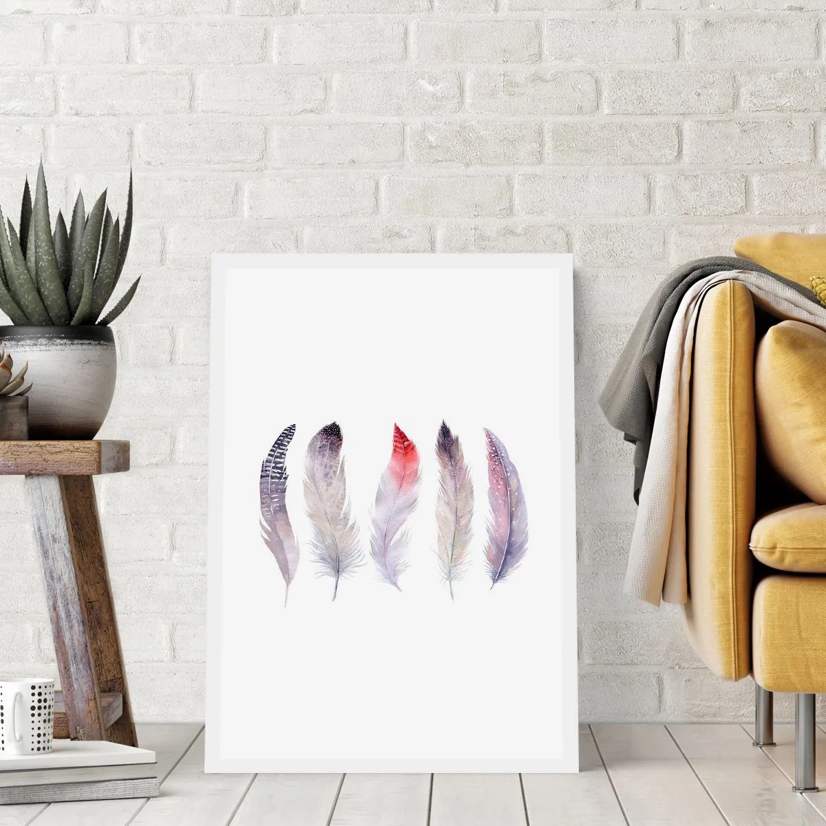 Poster - Zart wie mehrfarbiger Nebel - 30x40 cm