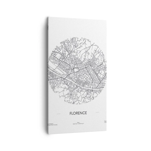 Bild auf Leinwand - Leinwandbild - Anatomie von Florenz - 45x80 cm