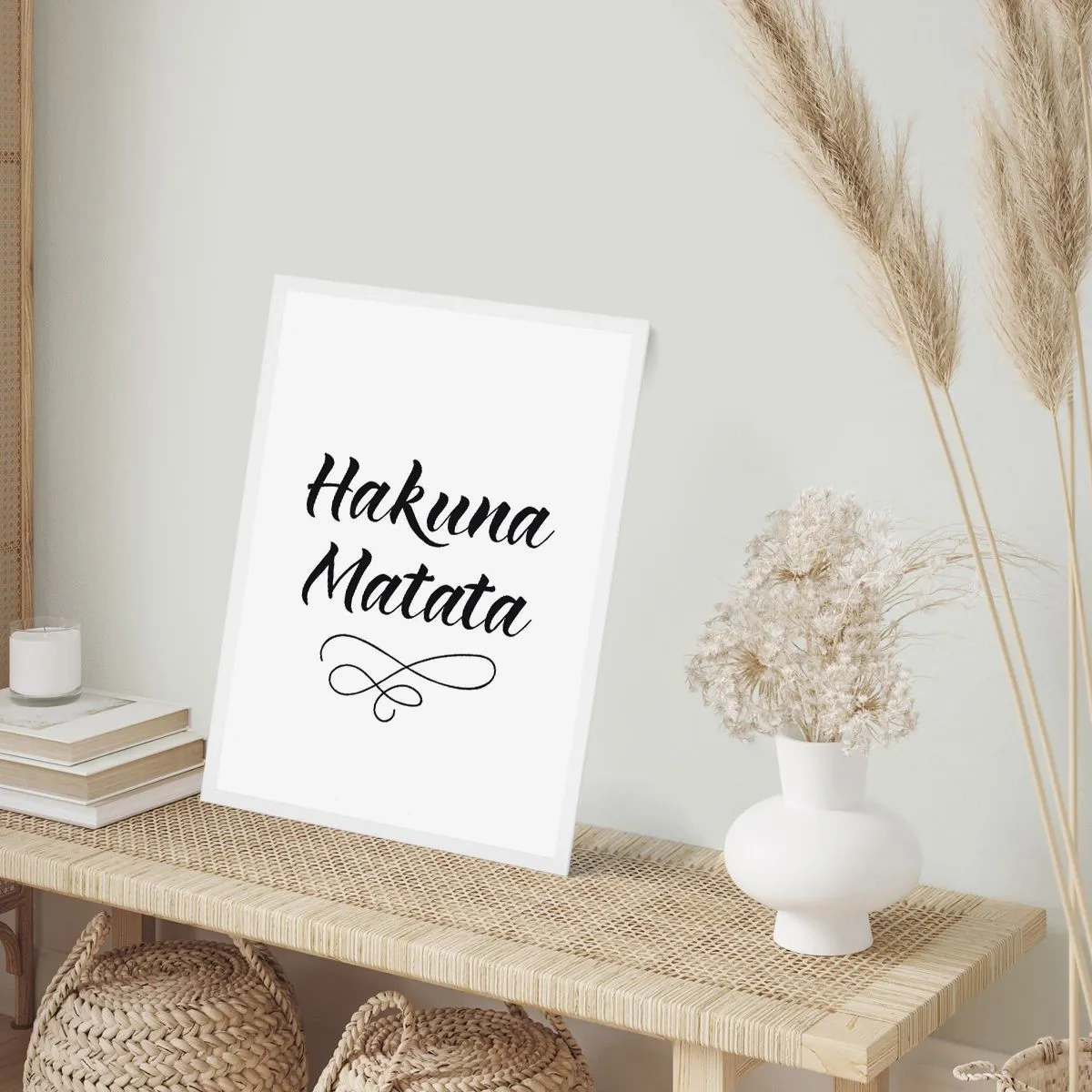 Poster in einem weißen Rahmen - Bester Ratschlag - 30x40 cm