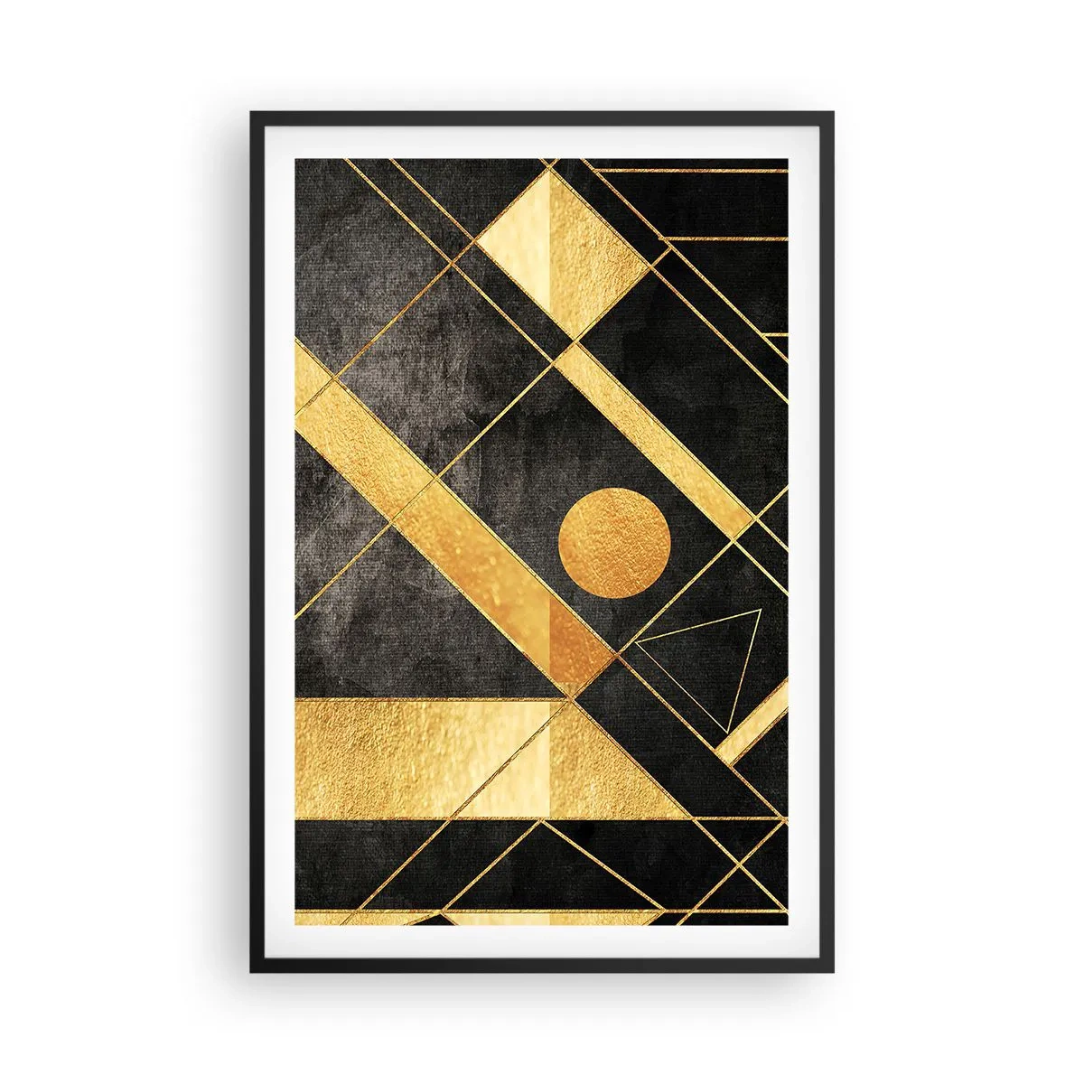 Poster in einem schwarzem Rahmen - Die Sonne der Wüste - 61x91 cm